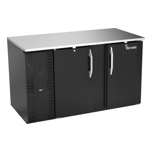 Victory VBB58HC-B 58" Solid Door Back Bar Cooler