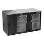 Victory VBB58HC-G-B 58" Solid Door Back Bar Cooler