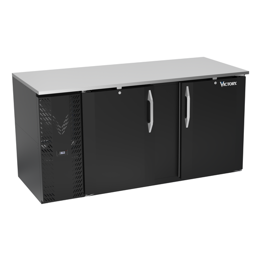 Victory VBB68HC-B 68" Solid Door Back Bar Cooler
