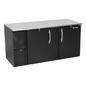 Victory VBB68HC-F-B 68" Solid Door Back Bar Cooler