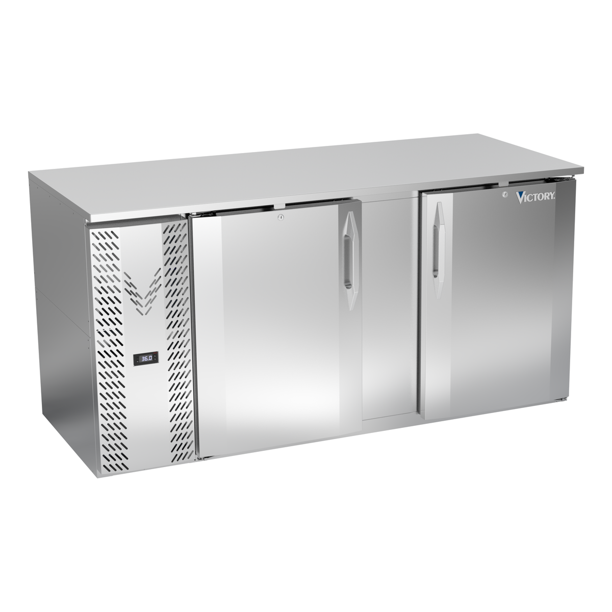 Victory VBB68HC-F-S 68" Solid Door Back Bar Cooler