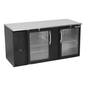 Victory VBB68HC-G-B 68" Solid Door Back Bar Cooler