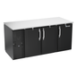 Victory VBB72HC-F-PT-B 72" Solid Door Back Bar Cooler