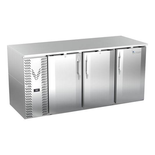 Victory VBB72HC-F-S 72" Solid Door Back Bar Cooler