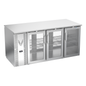 Victory VBB72HC-FG-PT-S 72" Solid Door Back Bar Cooler