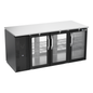 Victory VBB72HC-G-PT-B 72" Solid Door Back Bar Cooler