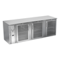 Victory VBB94HC-FG-S 94" Solid Door Back Bar Cooler