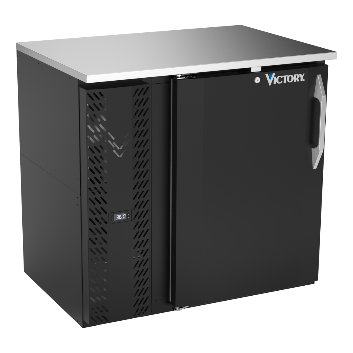 Victory VBBN36HC-B 36" Solid Door Back Bar Cooler