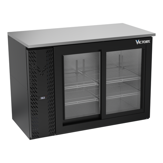Victory VBBN48HC-F-GS-B 48" Solid Door Back Bar Cooler