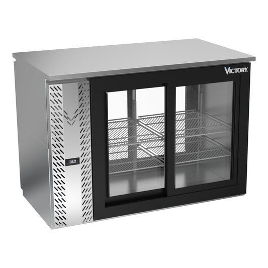 Victory VBBN48HC-F-GS-PT-S 48" Solid Door Back Bar Cooler