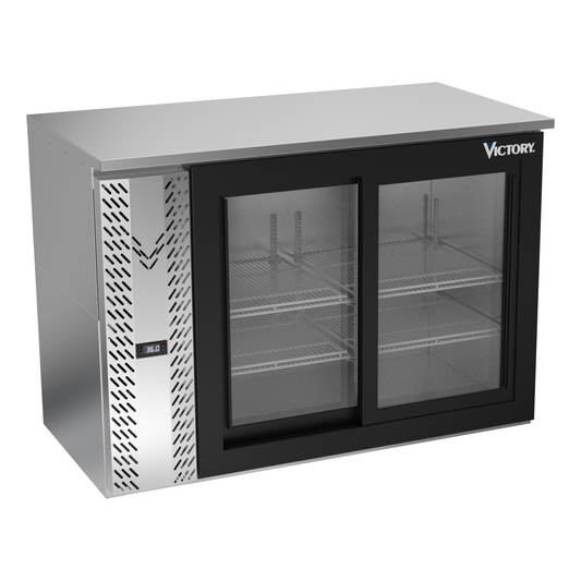 Victory VBBN48HC-F-GS-S 48" Solid Door Back Bar Cooler