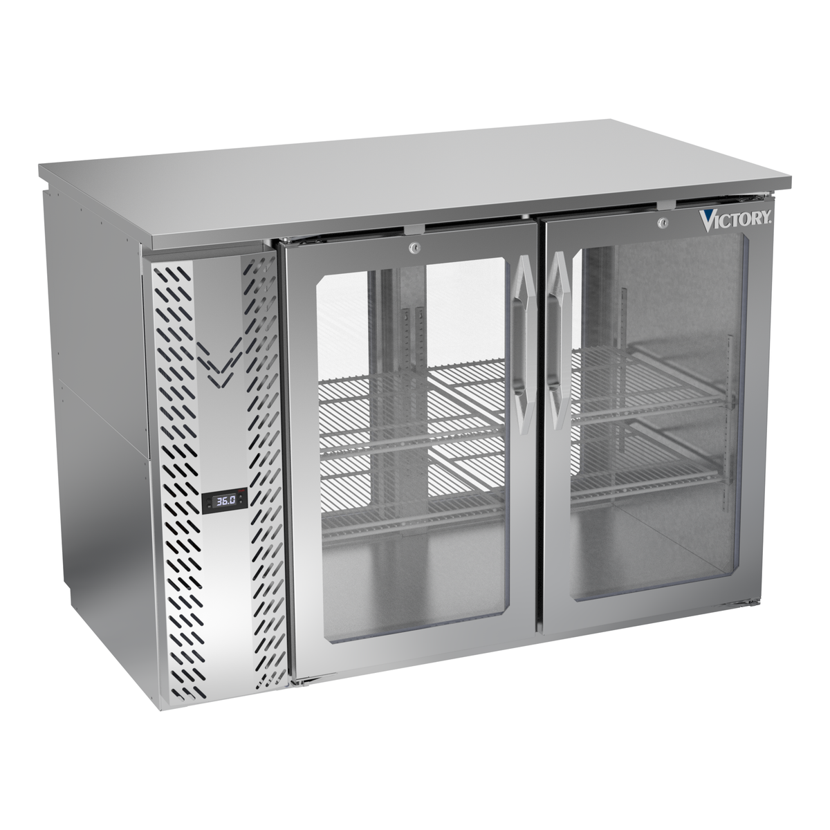 Victory VBBN48HC-G-PT-S 48" Solid Door Back Bar Cooler