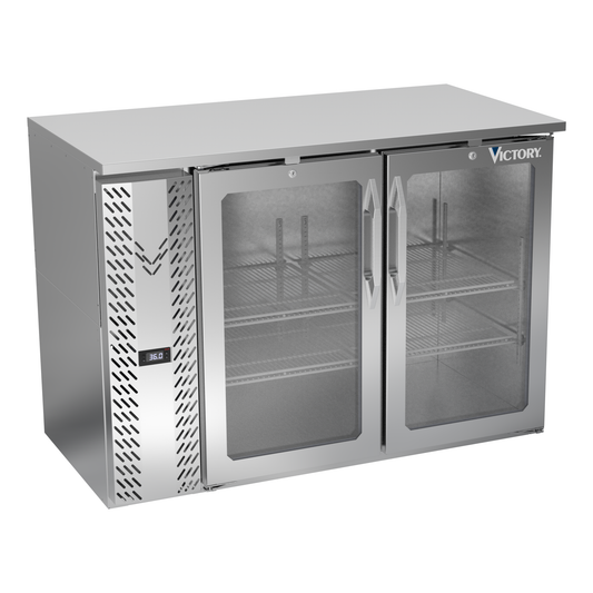 Victory VBBN48HC-G-S 48" Solid Door Back Bar Cooler