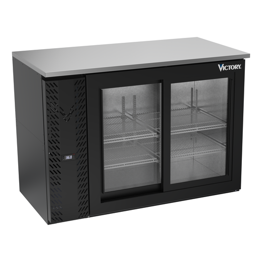 Victory VBBN48HC-GS-B 48" Solid Door Back Bar Cooler