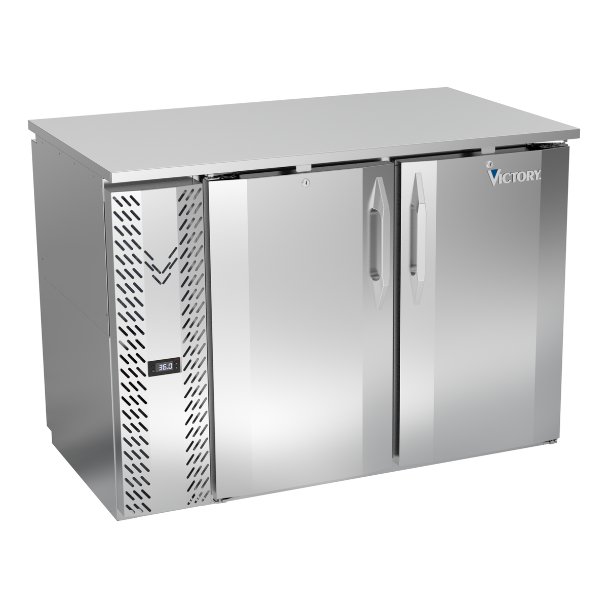 Victory VBBN48HC-PT-S 48" Solid Door Back Bar Cooler