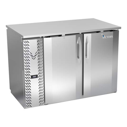 Victory VBBN48HC-PT-S 48" Solid Door Back Bar Cooler