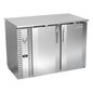 Victory VBBN48HC-PT-S 48" Solid Door Back Bar Cooler