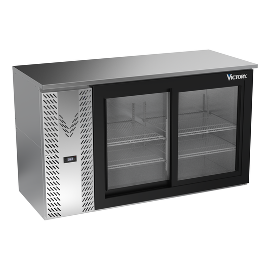 Victory VBBN58HC-F-GS-S 58" Solid Door Back Bar Cooler