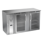 Victory VBBN58HC-FG-S 58" Solid Door Back Bar Cooler