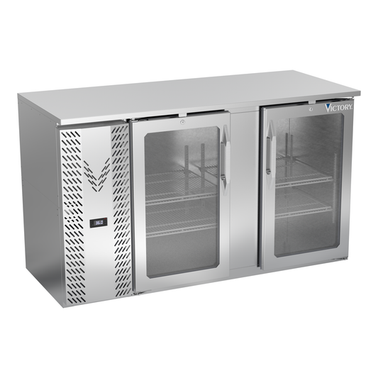 Victory VBBN58HC-G-S 58" Solid Door Back Bar Cooler