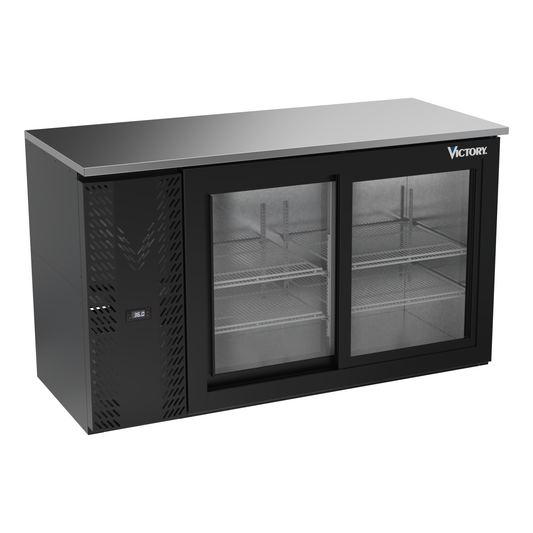 Victory VBBN58HC-GS-B 58" Solid Door Back Bar Cooler