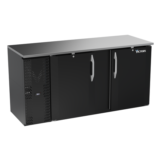 Victory VBBN68HC-B 68" Solid Door Back Bar Cooler