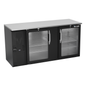 Victory VBBN68HC-G-B 68" Solid Door Back Bar Cooler