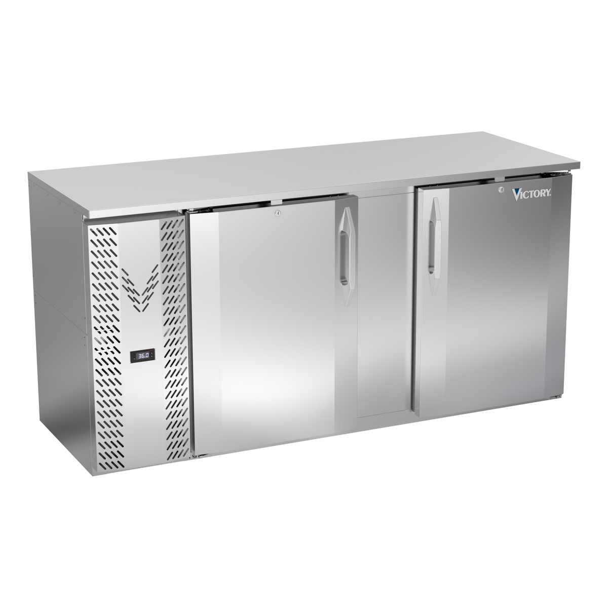 Victory VBBN68HC-S 68" Solid Door Back Bar Cooler
