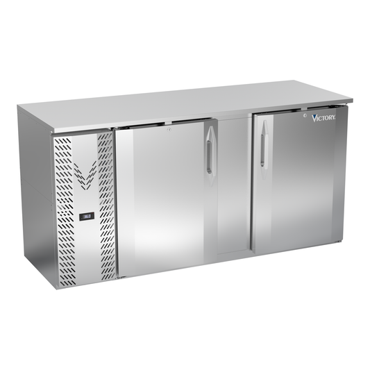 Victory VBBN68HC-S 68" Solid Door Back Bar Cooler