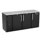 Victory VBBN72HC-F-B 72" Solid Door Back Bar Cooler
