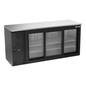 Victory VBBN72HC-F-GS-B 72" Solid Door Back Bar Cooler