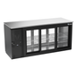 Victory VBBN72HC-F-GS-PT-B 72" Solid Door Back Bar Cooler