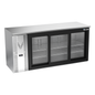 Victory VBBN72HC-F-GS-S 72" Solid Door Back Bar Cooler