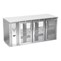 Victory VBBN72HC-G-PT-S 72" Solid Door Back Bar Cooler