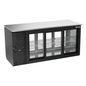 Victory VBBN72HC-GS-PT-B 72" Solid Door Back Bar Cooler