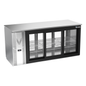 Victory VBBN72HC-GS-PT-S 72" Solid Door Back Bar Cooler