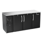 Victory VBBN72HC-PT-B 72" Solid Door Back Bar Cooler