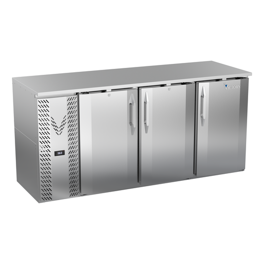 Victory VBBN72HC-S 72" Solid Door Back Bar Cooler
