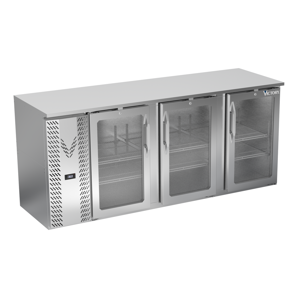 Victory VBBN78HC-G-S 78" Solid Door Back Bar Cooler