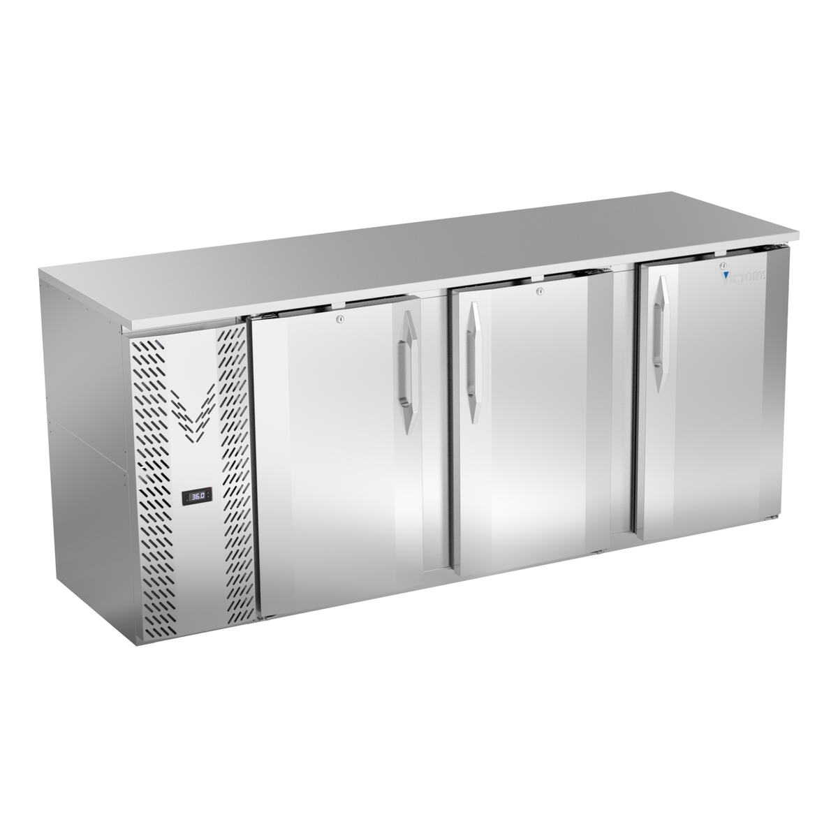 Victory VBBN78HC-S 78" Solid Door Back Bar Cooler