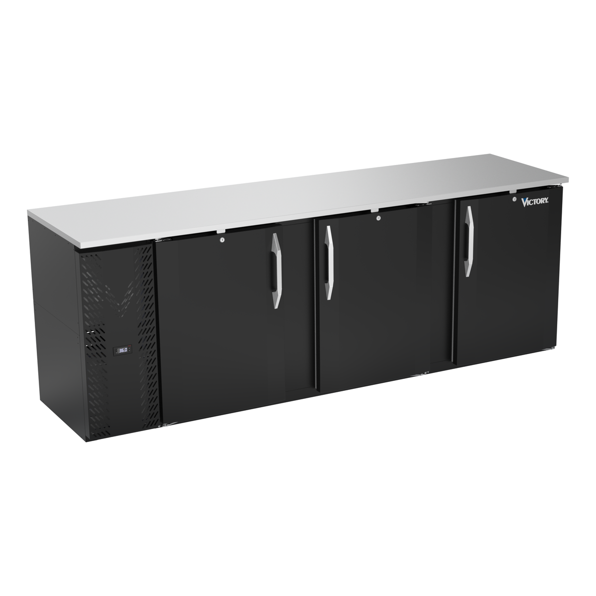 Victory VBBN94HC-B 94" Solid Door Back Bar Cooler
