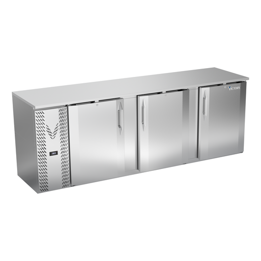 Victory VBBN94HC-F-S 94" Solid Door Back Bar Cooler