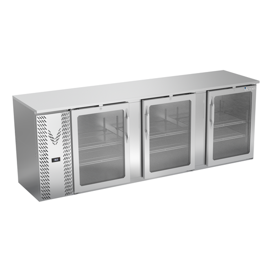 Victory VBBN94HC-FG-S 94" Solid Door Back Bar Cooler