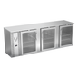 Victory VBBN94HC-FG-S 94" Solid Door Back Bar Cooler