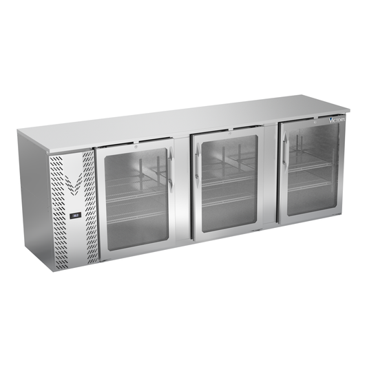 Victory VBBN94HC-G-S 94" Solid Door Back Bar Cooler