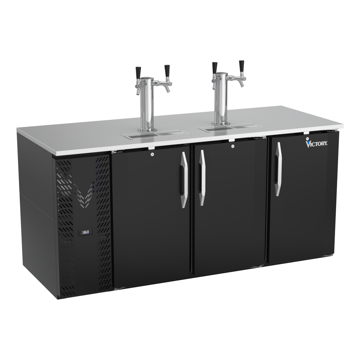 Victory VDD72HC-B 72" Draft Beer Cooler