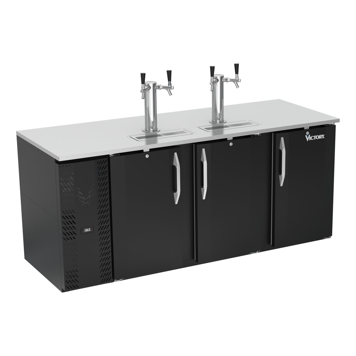Victory VDD78HC-B 78" Draft Beer Cooler