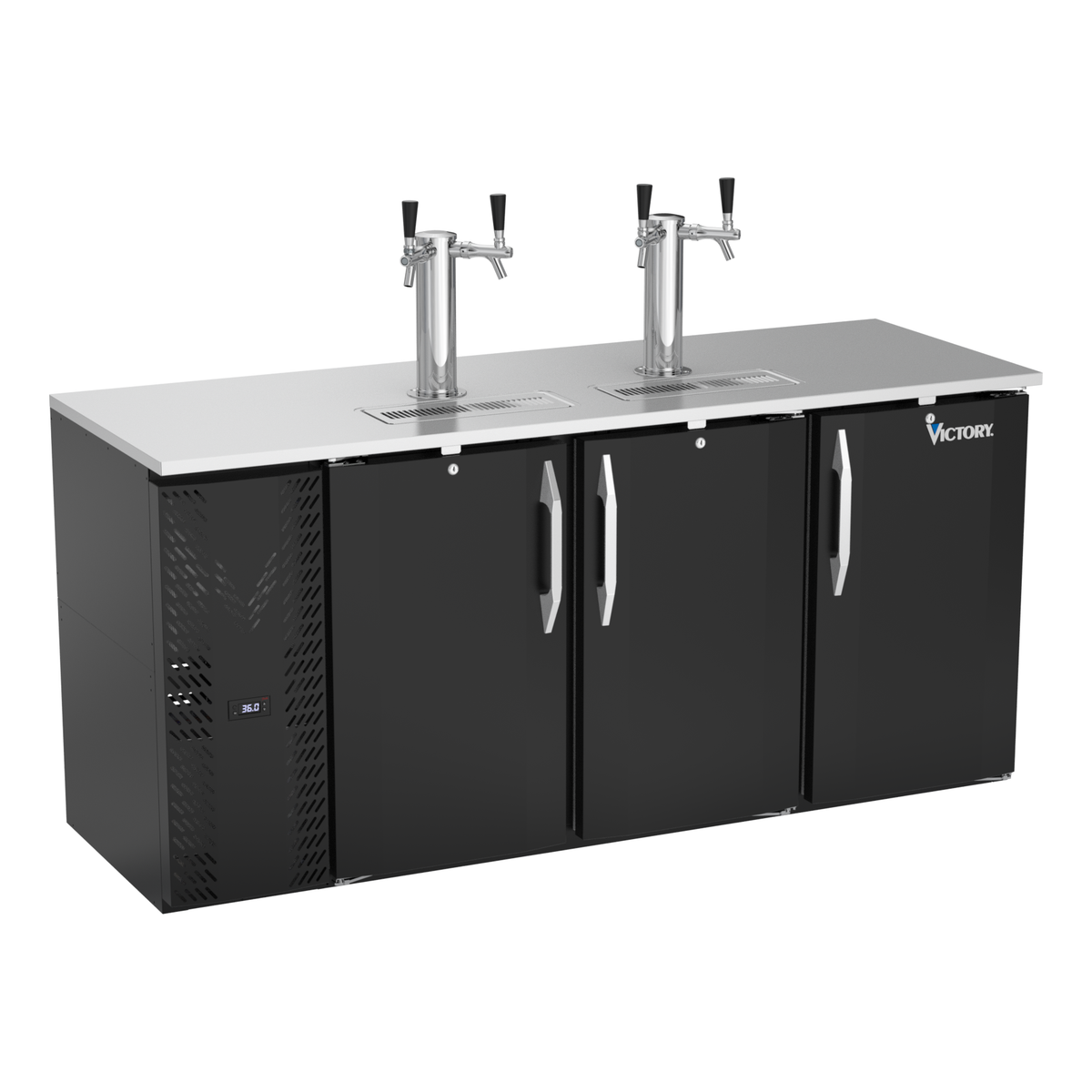 Victory VDDN72HC-B 72" Draft Beer Cooler