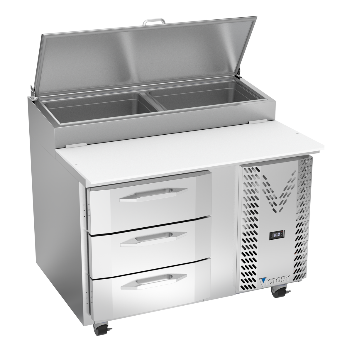 Victory VPPD46HC-3 46" Pizza Prep Table