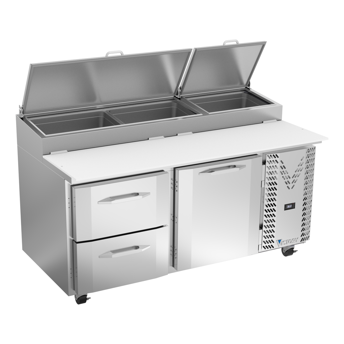 Victory VPPD67HC-2 67" Pizza Prep Table